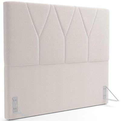 Cabeceira Cama Box Casal 140 Cm Aurora W01 Bouclê Creme