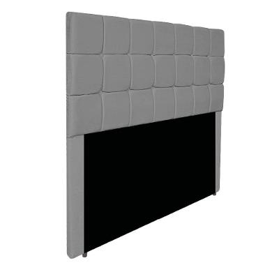Cabeceira Estofada Manchester 195 Cm King Size Corano - Amarena Móveis Cor Cinza