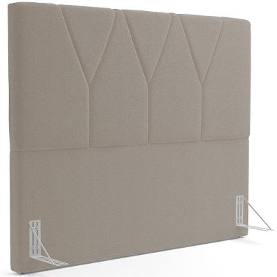 Cabeceira Cama Box Casal 140 Cm Aurora W01 Bouclê Bege