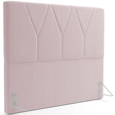 Cabeceira Cama Box Casal King 195 Cm Aurora W01 Bouclê Rosê