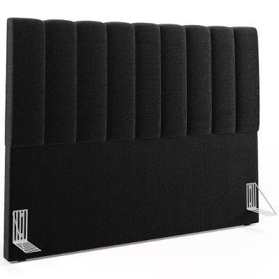 Cabeceira Cama Box Casal Queen 160 Cm Dália W01 Bouclê Preto