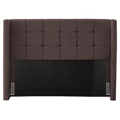 Cabeceira Cama Box Casal Queen Size Gioconda 160cm Com Frame Suede Marrom - Desk Design