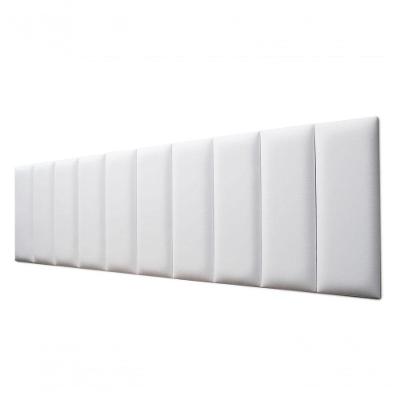 Placas Cabeceira King 200cm X 60cm 10 Placas Courino Branco