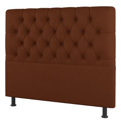 Cabeceira Cama Box Casal Queen Size Nice 160cm Suede Terracota - Desk Design