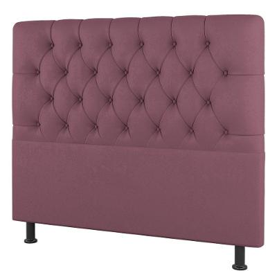 Cabeceira Cama Box Casal Queen Size Nice 160cm Suede Rosê - Desk Design