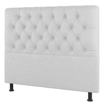 Cabeceira Cama Box Casal King Size Nice 195cm Sintético Branco - Desk Design