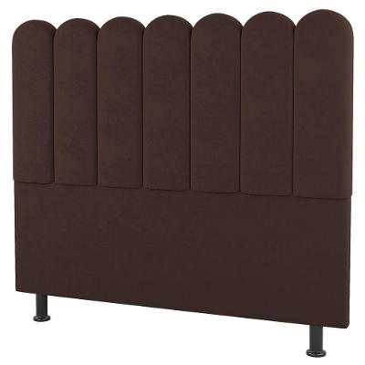 Cabeceira Cama Box Casal Queen Size Lana 160cm Suede Marrom - Desk Design