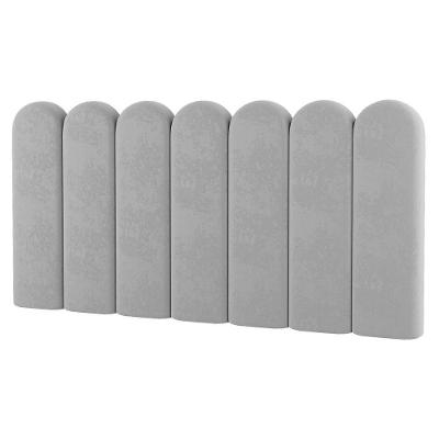 Painel Cabeceira Cama Box Casal Queen Size Lana 160cm Suede Cinza Claro - Desk Design