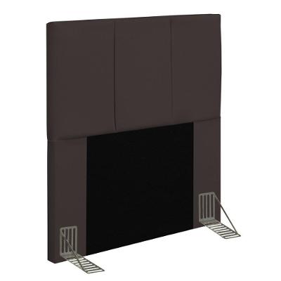 Cabeceira Cama Box Solteiro 90Cm Pérola W01 Corano Marrom