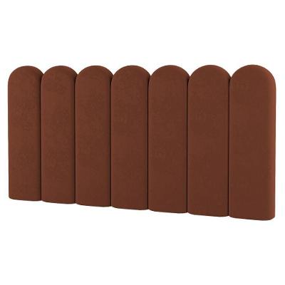 Painel Cabeceira Cama Box Casal Queen Size Lana 160cm Suede Terracota - Desk Design