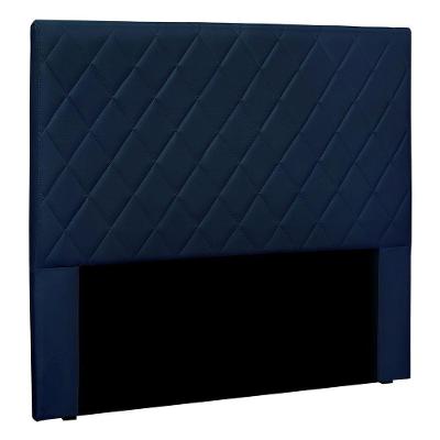 Cabeceira Casal 1,40m Córdoba Suede - Pallazio Cor Azul Marinho