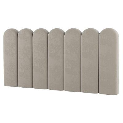 Painel Cabeceira Cama Box Solteiro Lana 100cm Suede Bege - Desk Design
