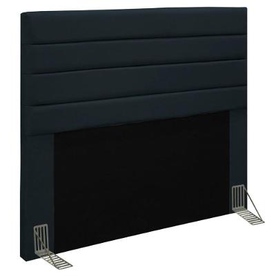Cabeceira Cama Box Casal Queen 160Cm Rubi W01 Suede Preto