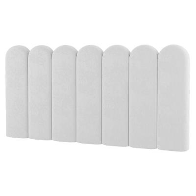 Painel Cabeceira Cama Box Casal King Size Lana 195cm Sintético Branco - Desk Design