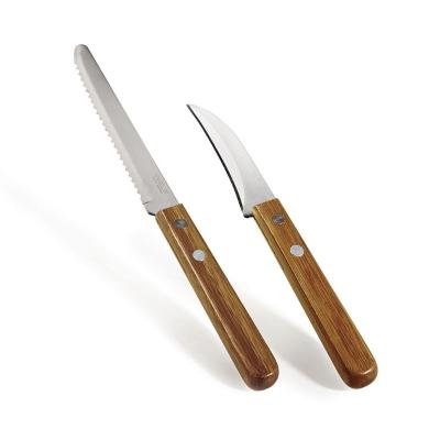 Conjunto De Facas Inox/Bambu Special Line - 2 Pçs Welf