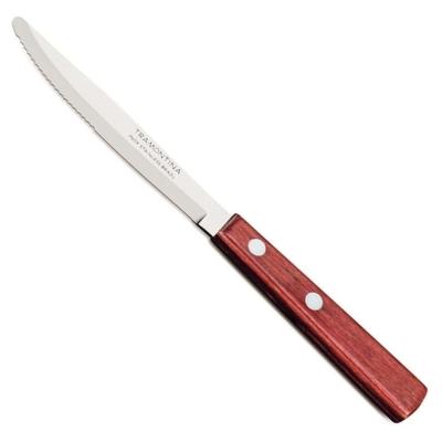 Faca Sobremesa Inox 3 Polywood Vermelho Tramontina