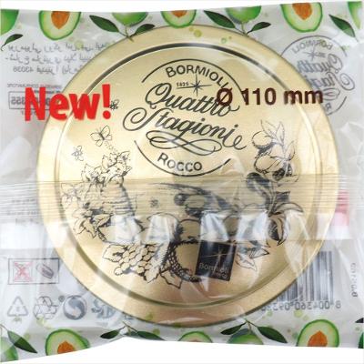 Tampa Pote 1x11x11cm Metal Dourado Bormioli Rocco Qstagioni - Bormioli Rocco