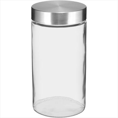 Pote Vidro Transparente 1,3L Round 22x11x11cm