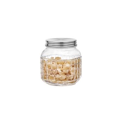 Pote Vidro Quadriculado 1L Hauskraft