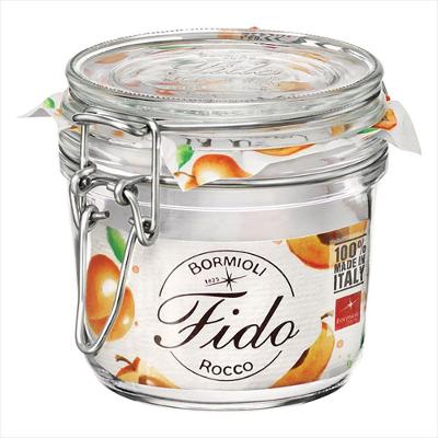 Pote Hermético de Vidro Transparente 200ml Bormioli Rocco Fido 8x8x8cm