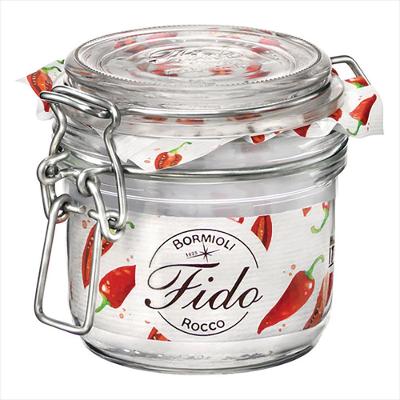 Pote Hermético Vidro Transparente 200Ml Bormioli Rocco Fido 8X8X8Cm