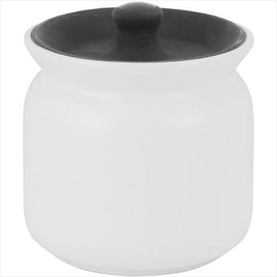 Pote Cerâmica Branco 450ml Glow 10x11x11cm