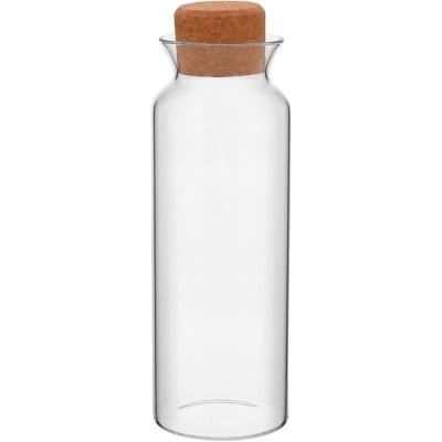 Pote  1,1L Borosilicato Transparente Tampa Cortiça Gs