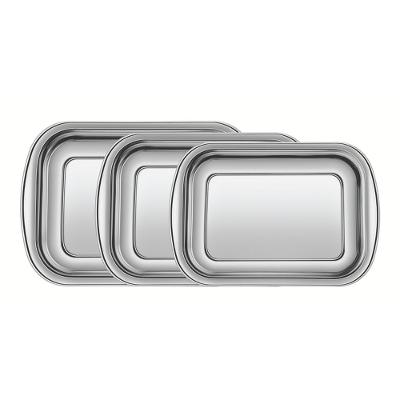 Jogo de Assadeiras Tramontina Cosmos Inox com 3 Peça