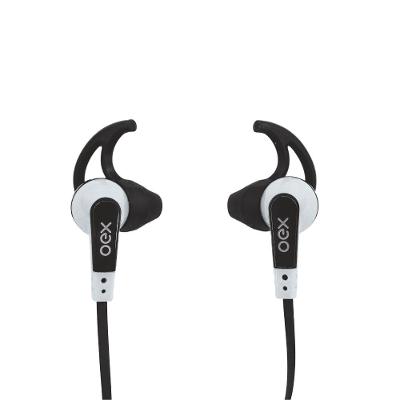 Fone De Ouvido Intra Auricular Esportivo Com Microfone Oex Sprint Fn206 - Branco