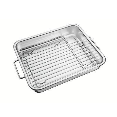 Assadeira Inox C/Grelha Service Tramontina