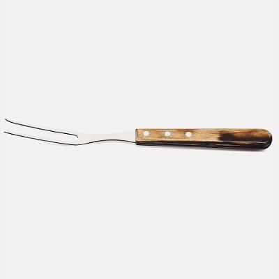 Garfo Trinchante Inox Polywood Castanho Tramontina