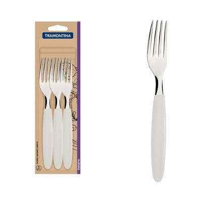 Conjunto Garfos Mesa Inox 3 Peças Ipanema Branco Tramontina