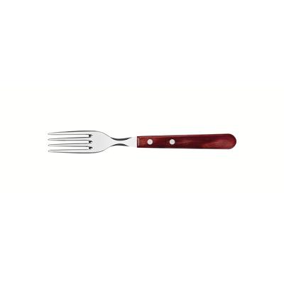Garfo Jumbo Inox Polywood Vermelho Tramontina