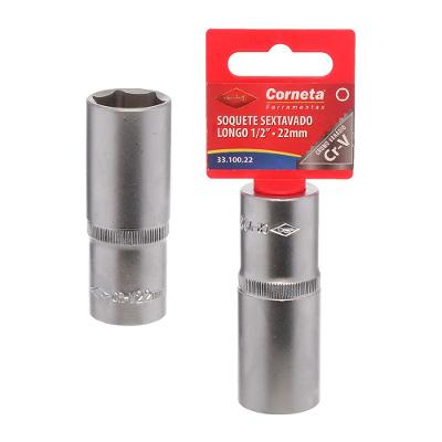 Soquete Sextavado Longo 1/2 22Mm Corneta