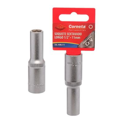 Soquete Sextavado Longo 1/2 11Mm Corneta