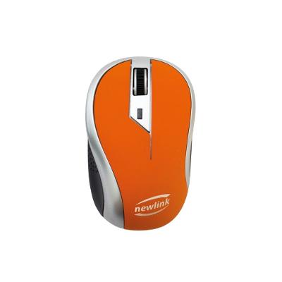 Mouse Wireless 1600 Dpi Newlink Wave Mo112 Laranja