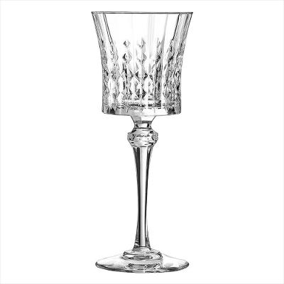 Taça Vinho 6 Peças Cristal Transparente 190ml Lady Diamond 20x8x8cm
