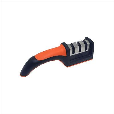 Afiador de Facas Western Modelo AF-03 com Cabo em ABS e TPR Preto e Laranja