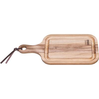 Tábua para Churrasco Tramontina Retangular com Cabo Madeira Teca 46x23cm
