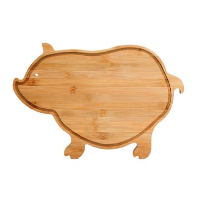 Tábua Em Bambu Com Formato De Porco Welf