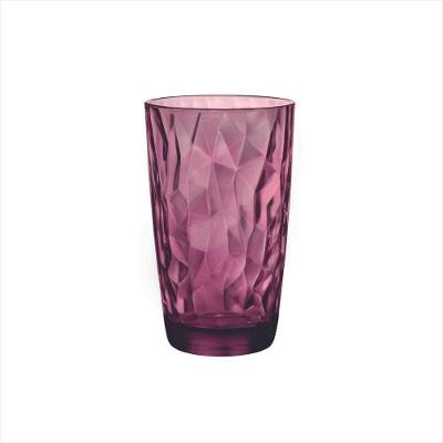 Jogo De 6 Copos Roxo 470Ml 8,5X 14,4Cm - Diamond - Bormioli Rocco