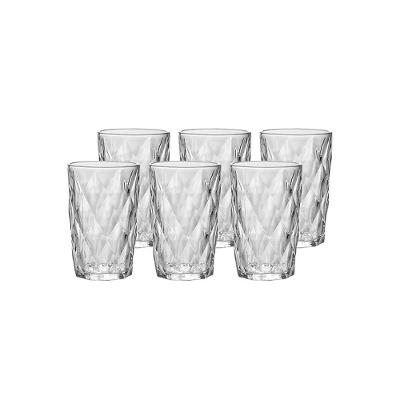Jogo 6 Copos Altos 350Ml Transparente Hauskraft