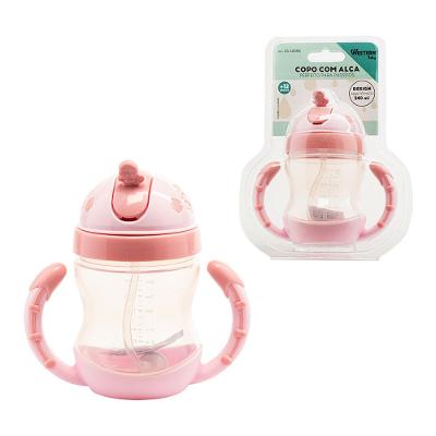 Copo Com Alça Infantil Rosa Western