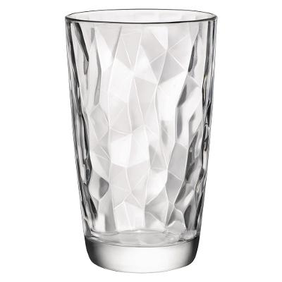Copo Long Drink Vidro 470Ml Bormioli Rocco Diamond 14X9X9Cm 6 Peças