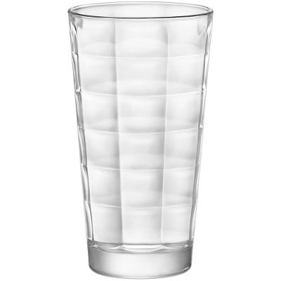 Copo Long Drink Vidro Transparente 360Ml Bormioli Rocco Cube 14X8X8Cm 6 Peças