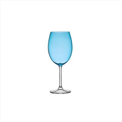 Taça de Cristal para Vinho Bordeaux Gastro Azul Claro 580 ml 6 Peças Bohemia