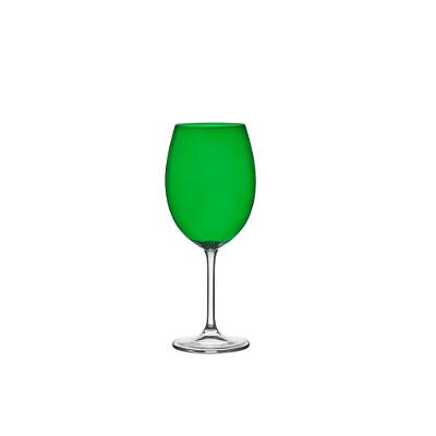 Taça de Cristal para Vinho Bordeaux Gastro Verde 580 ml 6 Peças Bohemia