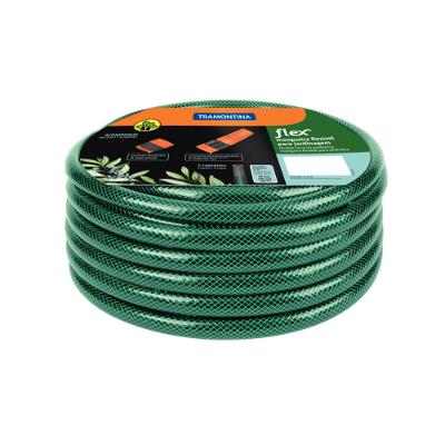 Mangueira Flex Tramontina Verde PVC Engate Rosqueado e Esguicho 20m