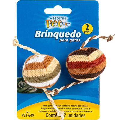 Brinquedo Para Gato 14Cm Jogo 2 Peças Western Pet