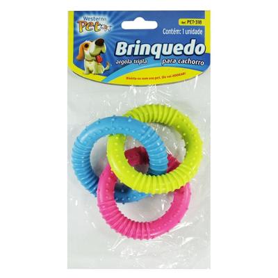 Brinquedo Cao Argola TripLaranja Wester Western Pet